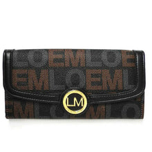 Load image into Gallery viewer, Loem black signature cross Shoulder wallet Bag set designer inspired messenger