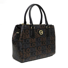 Load image into Gallery viewer, LOEM signature black shoulder Bag L wallet set triple zipper pockets dessigner