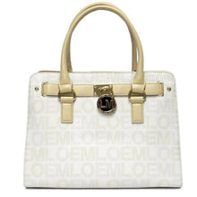Load image into Gallery viewer, LOEM cream white signature wallet shoulder Bag belt handbag set lock key pockets