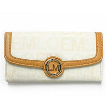 Load image into Gallery viewer, LOEM cream white signature wallet shoulder Bag belt handbag set lock key pockets