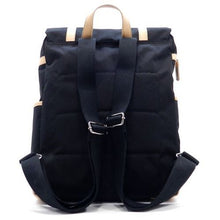 Load image into Gallery viewer, Brown color block Canvas School Sport L Backpack Bag unisex marsea I Pad Laptop