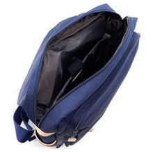 Load image into Gallery viewer, Brown color block Canvas School Sport L Backpack Bag unisex marsea I Pad Laptop