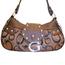 Cargar imagen en el visor de la galería, Cartera de lona con la firma Ivy G, inspirada en el diseñador, color marrón