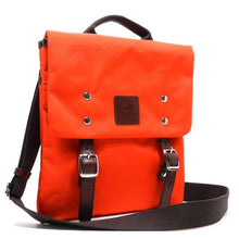 Load image into Gallery viewer, Canvas Cross-body bag tablet Messenger Blanc orange form I Pad Flap Over