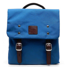 Load image into Gallery viewer, Canvas Cross-body bag tablet Messenger Blanc blue form I Pad Flap Over