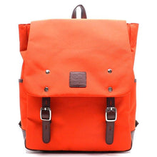 Load image into Gallery viewer, Canvas School Sport Backpack Bag Green I Pad laptop form Pocket Blanc