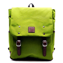 Load image into Gallery viewer, Canvas book school sport L backpack Bag I Pad laptop form pockets Blue Blanc