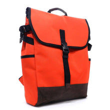 Load image into Gallery viewer, Canvas school L backpack Bag pockets I Pad laptop form orange sport Blanc Belt