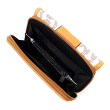 Load image into Gallery viewer, Color block Patchwork S mini wallet bills coins Pink blue tan CE Pockets Pockets