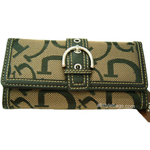 Load image into Gallery viewer, canvas signature L checkbook Belt buckle designer inspired woman MW