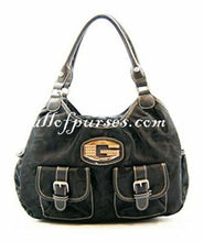 Cargar imagen en el visor de la galería, Bolso tipo cartera de lona con firma Bolso de mano marrón inspirado en el diseñador con bolsillos