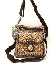 Load image into Gallery viewer, canvas G signature cross-body bag messenger Designer inspired black lock pocket