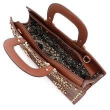 Cargar imagen en el visor de la galería, Bolso de mano LOEM Bling Bandolera Bolso Tote Diseñador Diamantes de imitación Boxer Tachuelas F08504