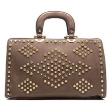 Cargar imagen en el visor de la galería, Bolso de mano LOEM Bling Bandolera Bolso Tote Diseñador Diamantes de imitación Boxer Tachuelas F08504