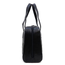 Cargar imagen en el visor de la galería, Bolso de médico acolchado negro con diseño inspirado en la Biblia, bolso de mano con puntadas abullonadas y almohadas llamativas