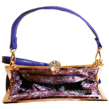 Load image into Gallery viewer, black Magazine image evening clutch satchel shoulder bag rhinestone cover photo