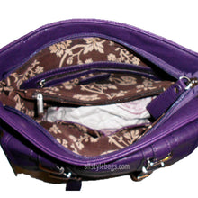 Cargar imagen en el visor de la galería, Bolsillos con solapa inspirados en el diseñador Bolso bandolera Cinturón morado