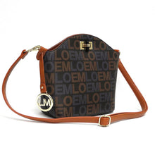 Load image into Gallery viewer, LOEM signature Print designer gold switch lock cross shoulder Bag handbag LT688