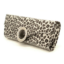 Load image into Gallery viewer, bling black Silver Animal Print Rhinestone Evening Party Wrist Handbag bag wallet