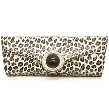 Load image into Gallery viewer, bling black Silver Animal Print Rhinestone Evening Party Wrist Handbag bag wallet