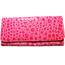 Cargar imagen en el visor de la galería, Cartera de mano con diseño inspirado en el diseñador Natalie con relieve de cocodrilo, tarjetero, billetes, cartera para mujer