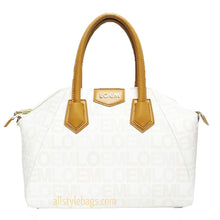 Cargar imagen en el visor de la galería, Conjunto de bolso de mano con cartera y estampado de la firma LOEM, bolso de mano, marca dorada de diseñador