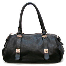 Cargar imagen en el visor de la galería, Bolso de hombro estilo médico negro Bolso de mano con tachuelas R boxer inspirado en el diseñador