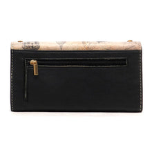 Load image into Gallery viewer, Graphic Black bling L Woman Wallet Checkbook rhinestone multicolor designer