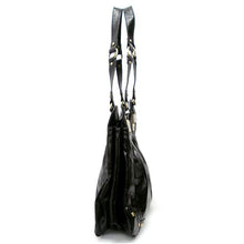Load image into Gallery viewer, Black Shoulder Satchel Bag Handbag Purse rhinestone designer Inspired pockets