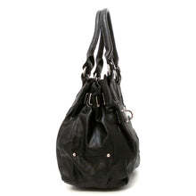 Load image into Gallery viewer, Black Belt studs Pockets shoulder Satchel Bag Handbag Purse