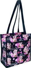Cargar imagen en el visor de la galería, Bolso de compras de lona rosa de Betty Boop, bolso de mano, bolso de mano con dibujos animados