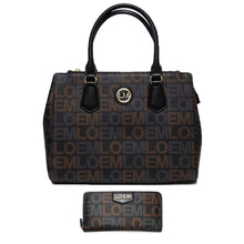 Load image into Gallery viewer, LOEM signature white shoulder Bag L wallet set triple zipper pockets dessigner