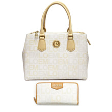 Load image into Gallery viewer, LOEM signature black shoulder Bag L wallet set triple zipper pockets dessigner