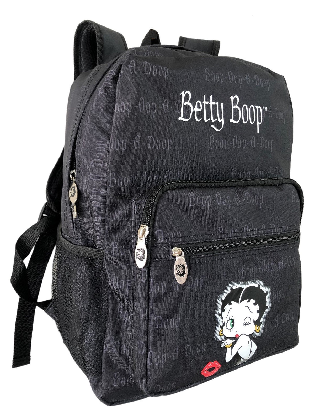 betty boop mini backpack Vintage Y2K Vaporwave Deadstock CobbleStore Vintage Features Betty Boop printed on the pink backpack Betty Boop Small Backpack 12"