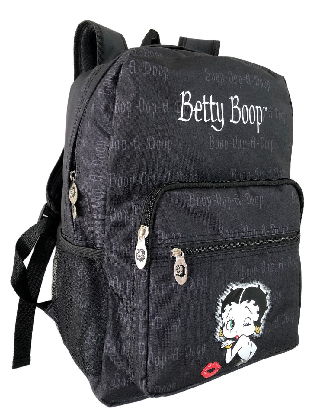 Betty Boop black School Backpack Book Sport pockets