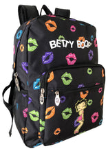 Load image into Gallery viewer, Betty Boop black lip School Backpack Book Sport cartoon pockets
