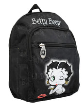 Load image into Gallery viewer, Betty Boop kid backpack black light weight  Child zipper pockets
