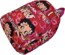 Load image into Gallery viewer, Betty Boop Canvas School mini Backpack Book Pink red Sport Pockets
