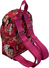 Load image into Gallery viewer, Betty Boop Canvas School mini Backpack Book Pink red Sport Pockets
