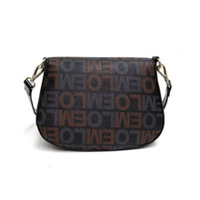 Load image into Gallery viewer, LOEM black crossbody shoulder wallet Bag set messenger handbag signature flap
