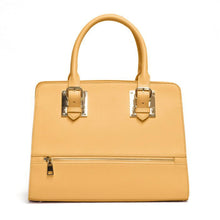 Load image into Gallery viewer, LOEM camel  egg yellow zipper dual pockets boxer shoulder Bag handbag Designer Inspired
