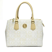 Load image into Gallery viewer, LOEM signature white shoulder Bag zipper pockets dessigner inspired classic
