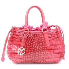 Load image into Gallery viewer, croc ruffle string collar shoulder handbag Bag Designer black designer inspired
