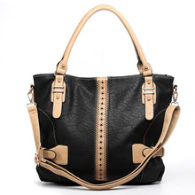 Load image into Gallery viewer, color block L shoulder handbag bag Green beige Designer inspired embossed
