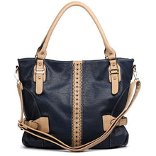 Load image into Gallery viewer, color block L shoulder handbag bag Green beige Designer inspired embossed
