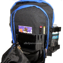 Load image into Gallery viewer, School Book Backpack Bag Outdoor Daypack Sport Black Blue Color Block gym
