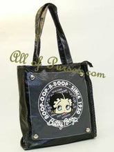 Load image into Gallery viewer, Betty Boop canvas book KHAKI BROWN shopping bag tote purse M
