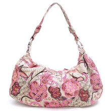 Cargar imagen en el visor de la galería, Bolso de lona de mezclilla con cuentas de semillas Bolso de diseñador Flora bordada azul
