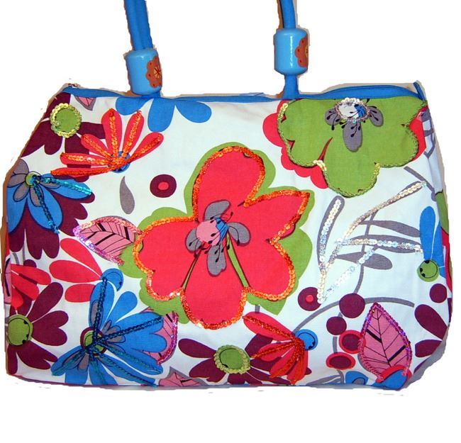 Bolsa de compras para pañales con lentejuelas de lona para playa, bols – allofpu