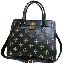 Load image into Gallery viewer, LOEM Shoulder bag handbag Tote Designer inspired Rhinestone Studs F17E
